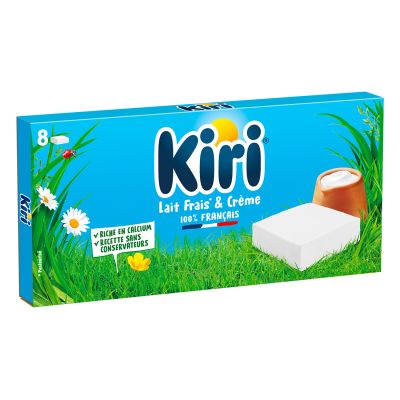 boîte de Kiri® Crème 8 ou 12 portions.
